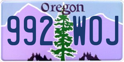 OR license plate 992WOJ