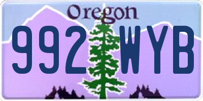 OR license plate 992WYB