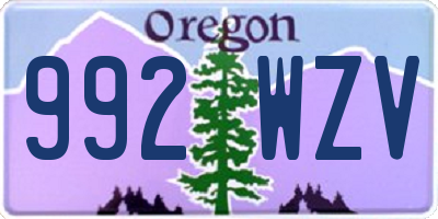 OR license plate 992WZV