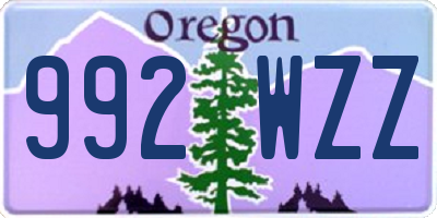 OR license plate 992WZZ
