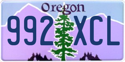 OR license plate 992XCL