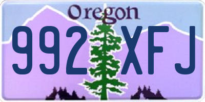 OR license plate 992XFJ