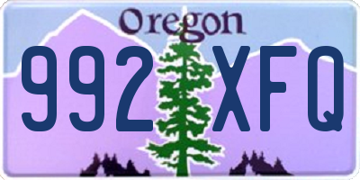 OR license plate 992XFQ
