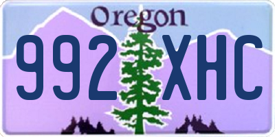 OR license plate 992XHC