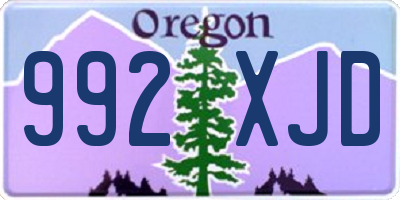 OR license plate 992XJD