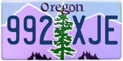 OR license plate 992XJE