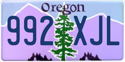 OR license plate 992XJL