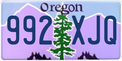 OR license plate 992XJQ