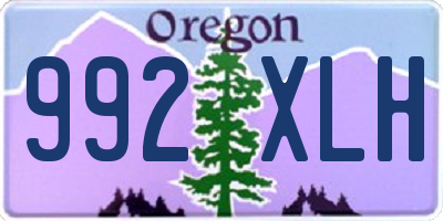 OR license plate 992XLH