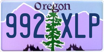 OR license plate 992XLP