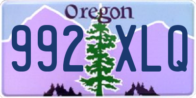 OR license plate 992XLQ