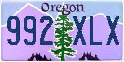 OR license plate 992XLX