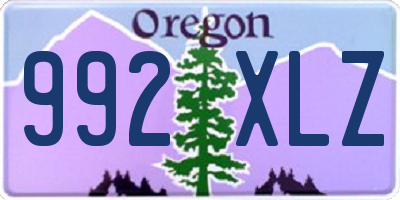 OR license plate 992XLZ