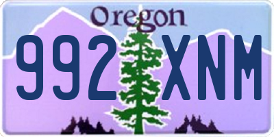 OR license plate 992XNM