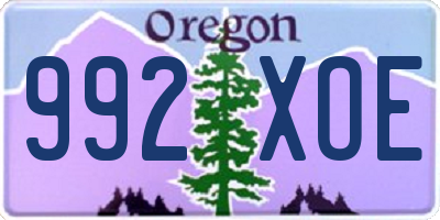 OR license plate 992XOE