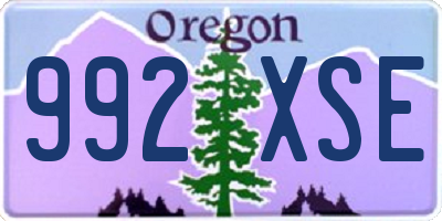 OR license plate 992XSE