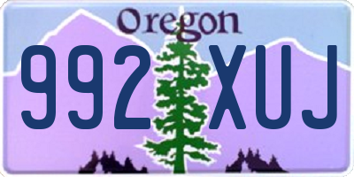 OR license plate 992XUJ