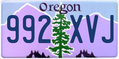 OR license plate 992XVJ