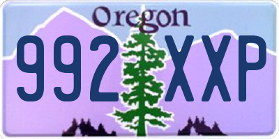 OR license plate 992XXP