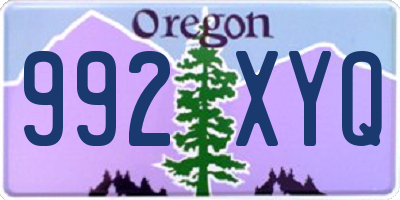 OR license plate 992XYQ
