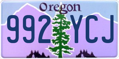 OR license plate 992YCJ
