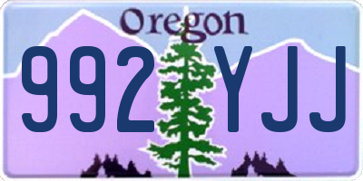 OR license plate 992YJJ