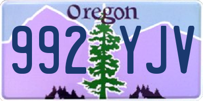 OR license plate 992YJV