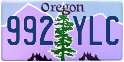 OR license plate 992YLC
