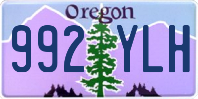 OR license plate 992YLH