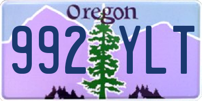 OR license plate 992YLT