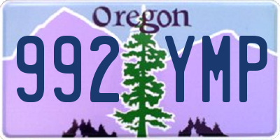 OR license plate 992YMP