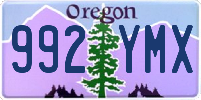 OR license plate 992YMX