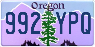 OR license plate 992YPQ