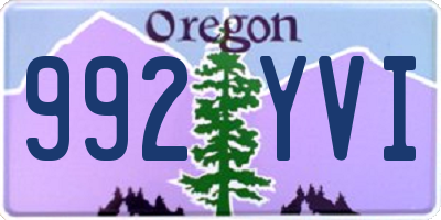 OR license plate 992YVI