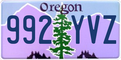 OR license plate 992YVZ