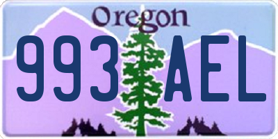 OR license plate 993AEL