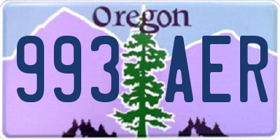 OR license plate 993AER