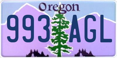 OR license plate 993AGL