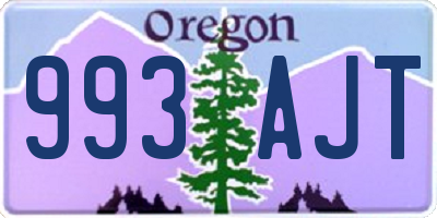 OR license plate 993AJT