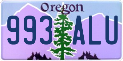 OR license plate 993ALU