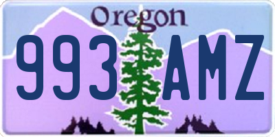 OR license plate 993AMZ