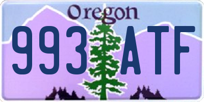 OR license plate 993ATF