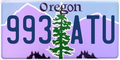 OR license plate 993ATU