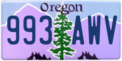 OR license plate 993AWV