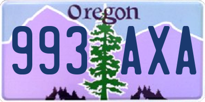 OR license plate 993AXA