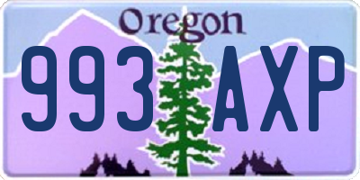 OR license plate 993AXP