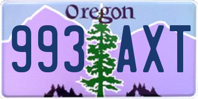OR license plate 993AXT