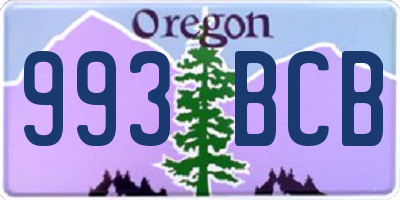 OR license plate 993BCB