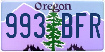 OR license plate 993BFR