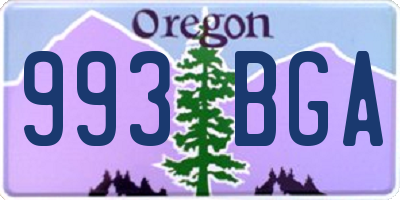 OR license plate 993BGA